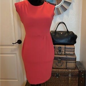 Banana Republic Vibrant Red Cap Sleeve Mini Dress